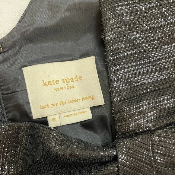 Kate Spade Cocktail Dress. Size 8. Black. - Picture 3 of 3